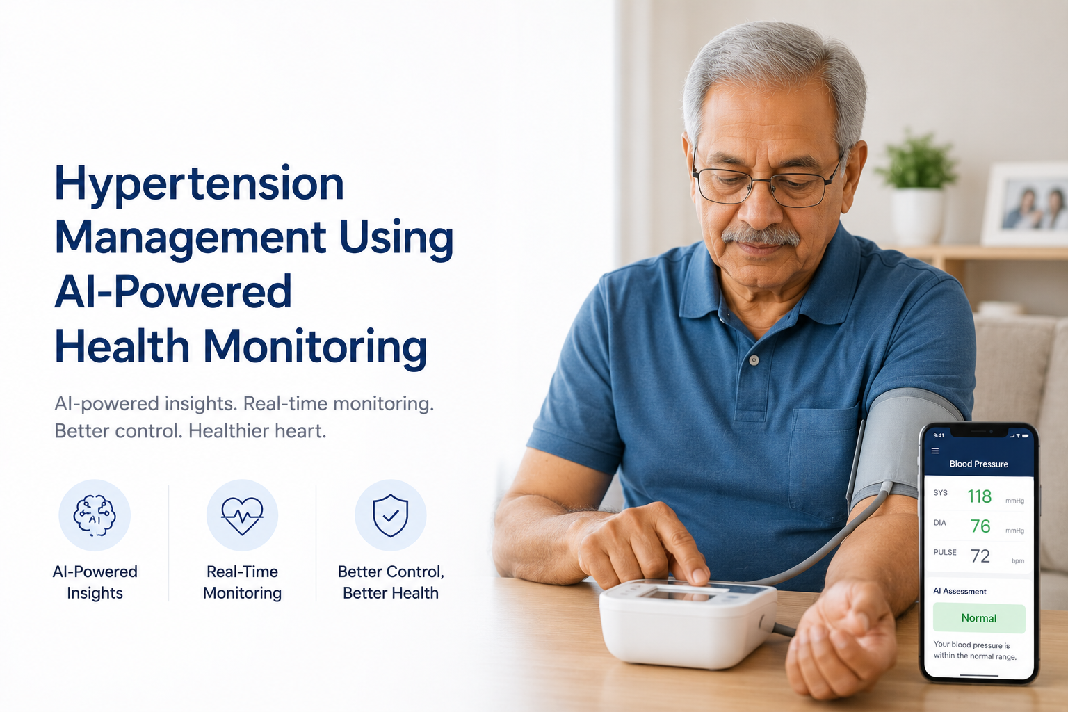 Hypertension Management Using AI-Powered Health Monitoring