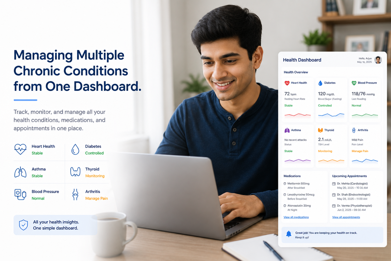 Managing Multiple Chronic Conditions from One Dashboard